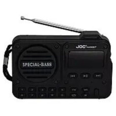 Компактный радиоприемник JOC H011BT-L Bluetooth с аккумулятором черный